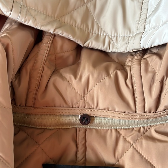 COACH NWT Classic Khaki Quilted Trench Coat size XS - Picture 6 of 16